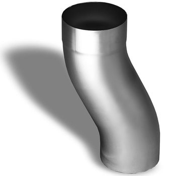Odkvap titánzinkové - Titánzinkové zvody 100 mm Soklové koleno - vyloženie 60mm